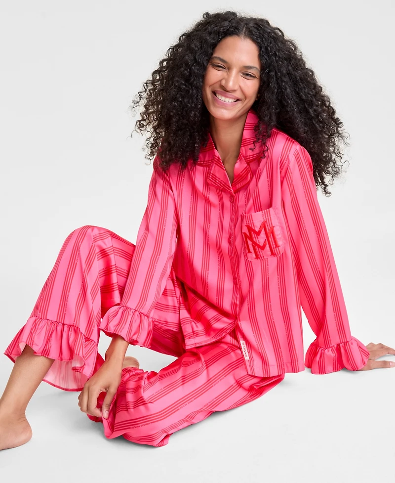 Disney | Macy's Women's Minnie Mouse Satin Pajamas Sleep Set, Exclusive