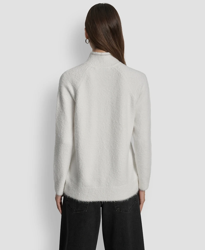 Dkny Jeans Women's Tinsel Logo Detail Sweater