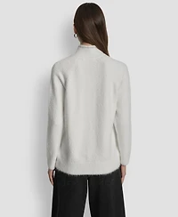 Dkny Jeans Women's Tinsel Logo Detail Sweater