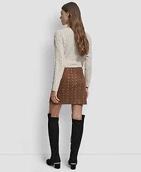 Dkny Jeans Women's Embellished Mini Skirt