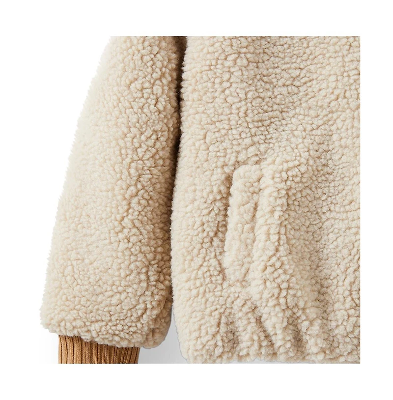 Cotton On Girls Teddy Bomber Jacket