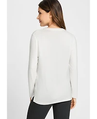 Olsen Women's Placket Neck T-Shirt