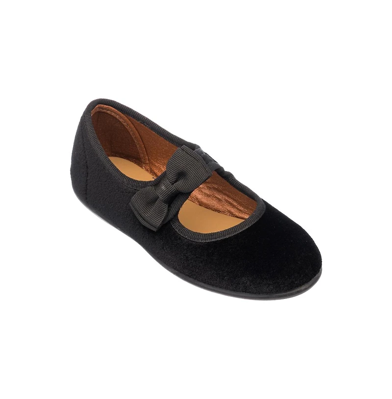 Elephantito Child Girls Velvet Bow Mary Jane