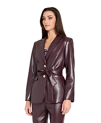 Tahari Asl Women's Long Sleeve Belted Jacket