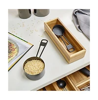 iDesign Acacia Wood Kitchen Drawer Organizer - Set of 3 - Natural