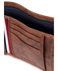 Tommy Hilfiger Men's Ribbon Striped Trifold Wallet