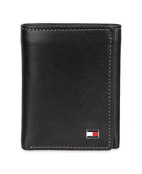 Tommy Hilfiger Men's Hidden Zipper Trifold Rfid Wallet