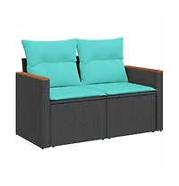 Garden Sofa Black