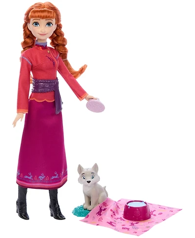 Disney Princess Disney Frozen Anna Fashion Doll and Wolf Cub Figure