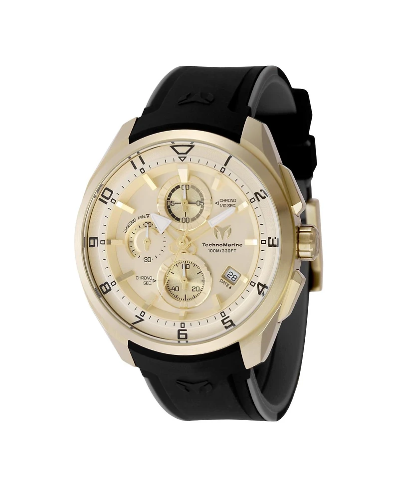 Technomarine Men's Tm-318132 Ocean Quartz Gold Dial Watch