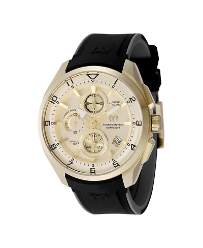 Technomarine Men's Tm-318132 Ocean Quartz Gold Dial Watch