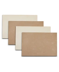 Dainty Home Velvet Reversible Premium Faux Leather 12" x 18" Rectangular Placemats Set of 4