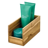 iDesign Acacia Wood Open-Front Pantry Bin - Set of 4 - Natural