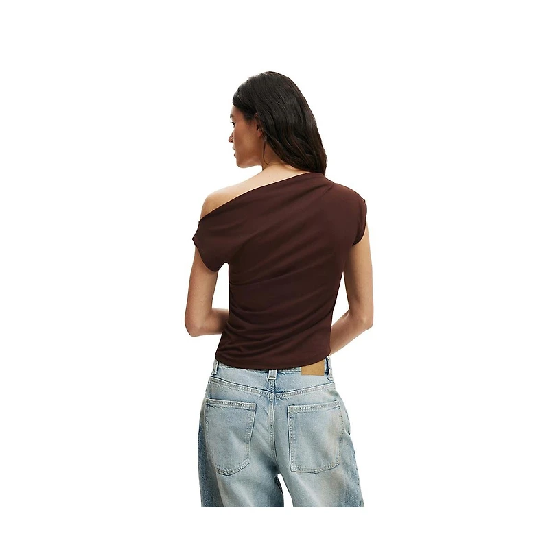 Cotton On Women's Georgie Off Shoulder Short Sleeve