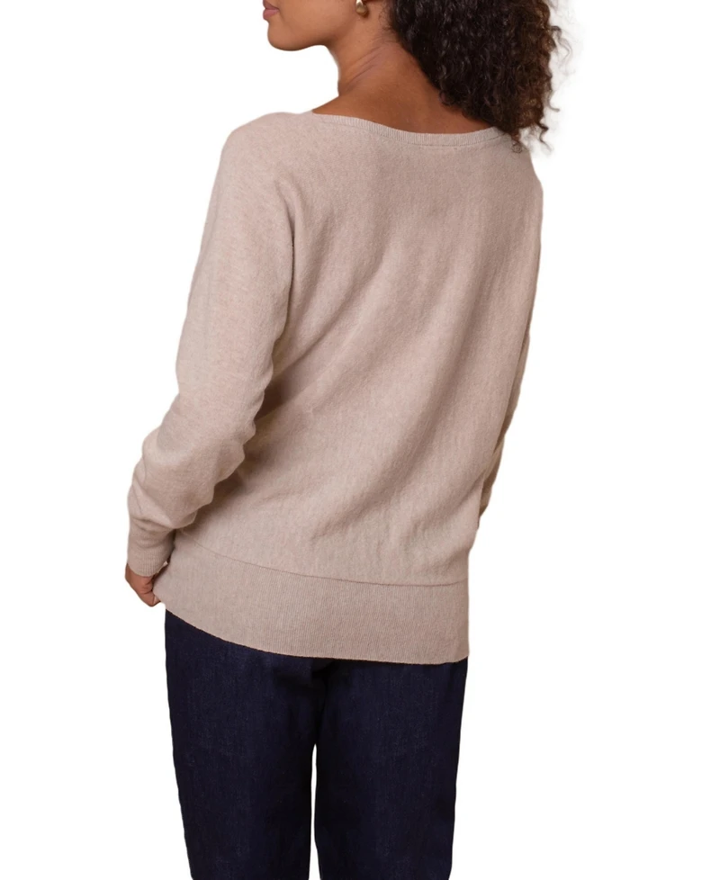 Celtic & Co. Women's British Geelong Slash Neck Sweater
