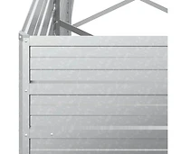 Garden Raised Bed Silver Galvanized Steel Large Durable