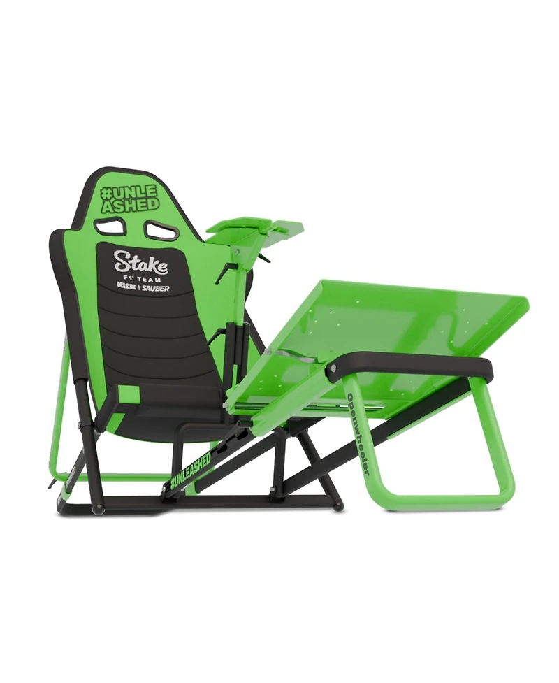 Gtr Simulator Gta Compact V2 Foldable Racing Cockpit | F1 Team Kick Sauber Edition | Adjustable Seat & Pedals | Direct Drive Support | Fits Logitech,
