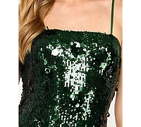 Seni & Cade Juniors' Sequin Sleeveless Dress