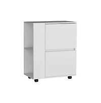 Tuhome Arlet Kitchen Island White/Macadamia Mdf