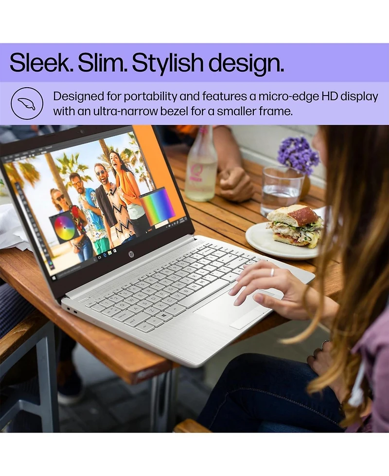 Kuu Portable Laptop, Student and Business, 14" Hd Display, Intel Quad-Core N4120, 16GB DDR4 Ram, 64GB eMMC, 1 Year Office 365, Webcam, Rj-45, Hdm