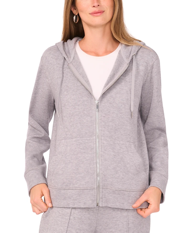 Vince Camuto Women's Knit Zip-Front Hoodie Jacket