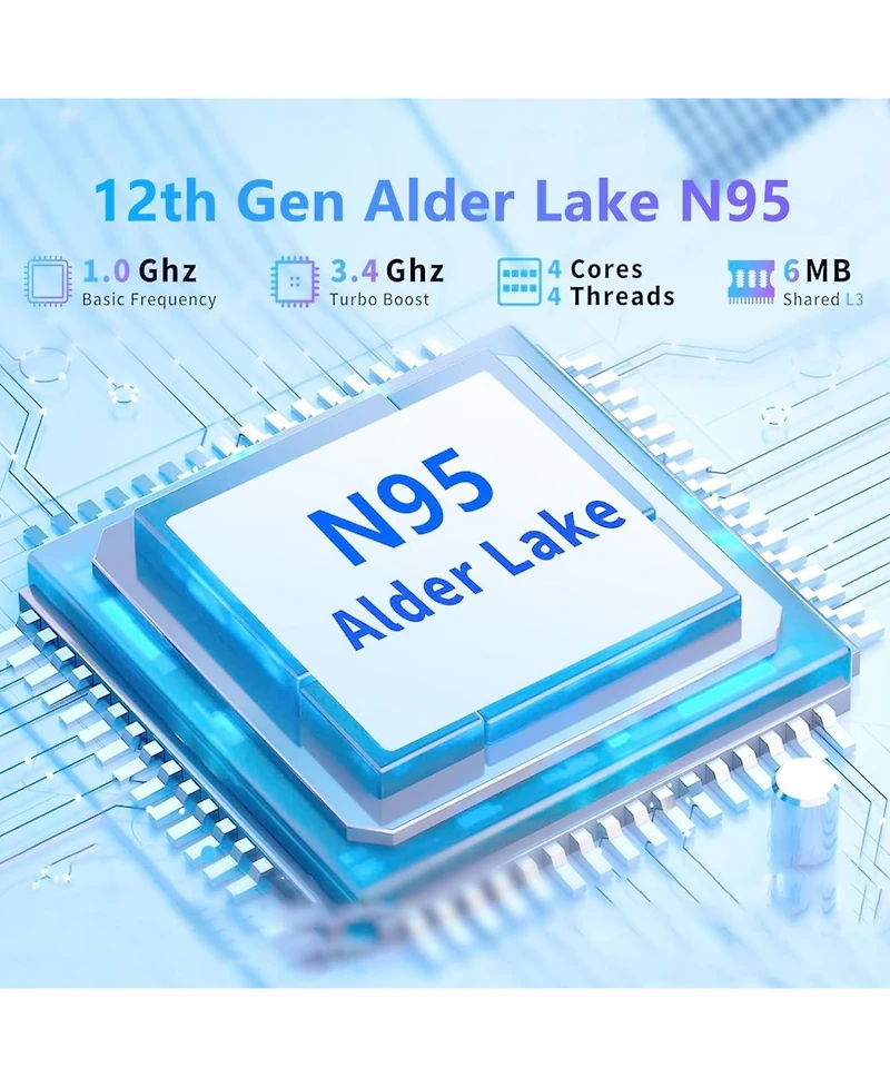 Gaming Laptop, 15.6 Inch Laptop Computer, Laptops 16GB Ram 512GB Ssd, 12th Gen N95 Processor (Up to 3.4GHz), Supports 180 Angle Opening Backlit Keyboa