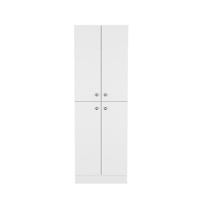 Tuhome Lynch Pantry Cabinet White Mdf