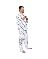 Sant and Abel Men's Tennis Navy Long Pj Set