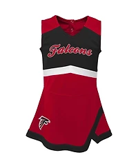 Outerstuff Girls Baby Boys and Red Atlanta Falcons Cheer Captain Jumper Dress