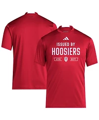 Adidas Men's Crimson Indiana Hoosiers 2025 Training Performance Team T-Shirt