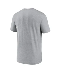 Jordan Men's Heather Gray Oklahoma Sooners Primary Logo Legend Performance T-Shirt