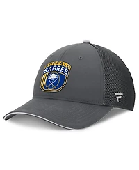 Fanatics Men's Gray Buffalo Sabres Authentic Pro Home Ice Trucker Adjustable Hat