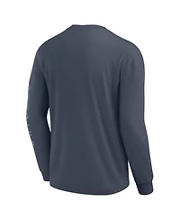 Fanatics Men's Blue Chicago Cubs Elements Future Ground Tonal Info Long Sleeve T-Shirt