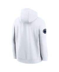 Nike Men's White Penn State Nittany Lions 2025 Sideline Club Fleece Pullover Hoodie