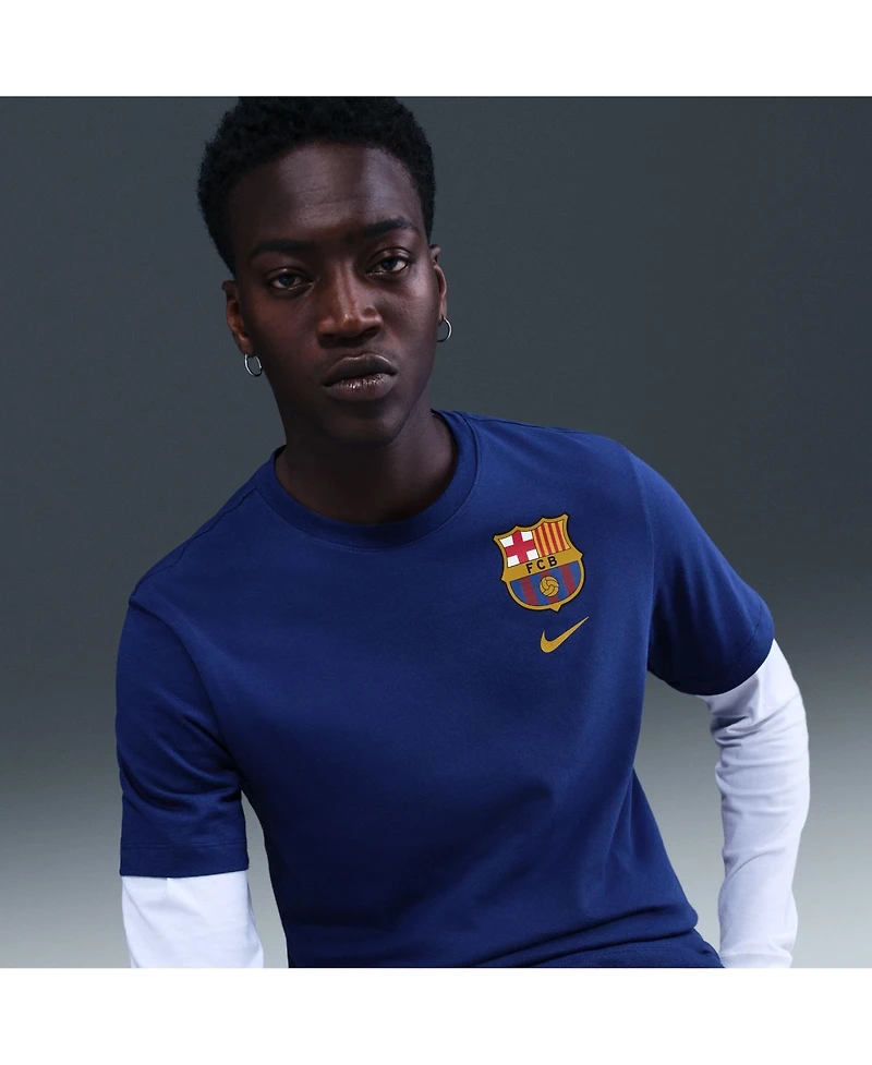 Nike Men's Royal Barcelona Crest T-Shirt