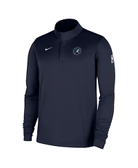 Nike Men's Navy Minnesota Timberwolves 2025/26 Authentic Coaches Quarter-Zip Pullover Jacket
