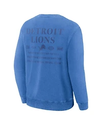Fanatics Men's Blue Detroit Lions Deep Route Pullover Sweatshirt