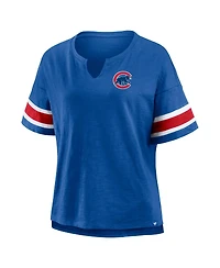 Fanatics Women's Royal Chicago Cubs Curl Route T-Shirt
