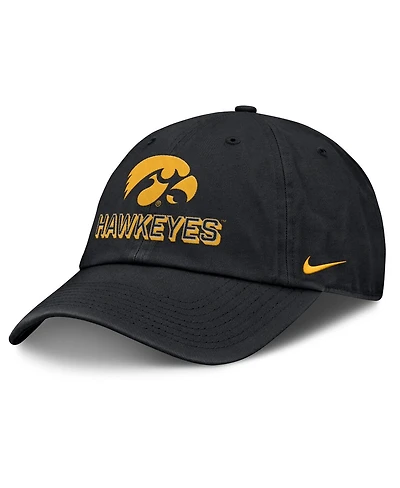Nike Men's Black Iowa Hawkeyes 2025 On-Field Club Adjustable Hat