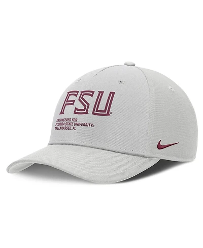 Nike Men's Gray Florida State Seminoles 2025 Sideline Dust Pinched Rise Adjustable Hat