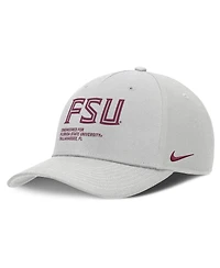 Nike Men's Gray Florida State Seminoles 2025 Sideline Dust Pinched Rise Adjustable Hat