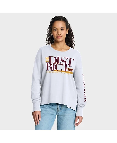 Fanatics Women's White Washington Commanders Hometown Legacy Long Sleeve T-Shirt