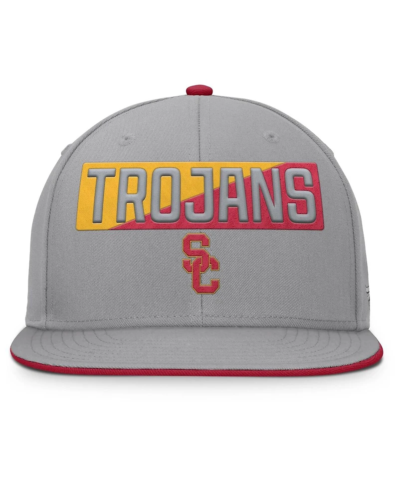 Fanatics Men's Gray Usc Trojans Duo Snapback Hat