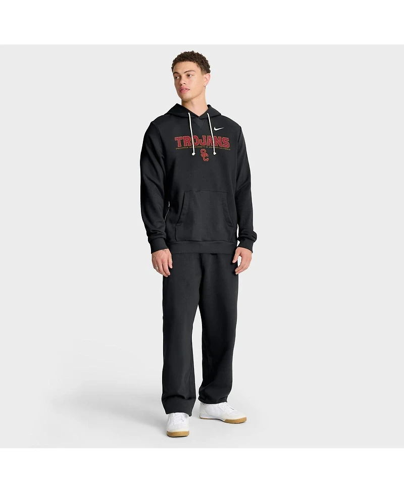 Nike Men's Black Usc Trojans 2025 Sideline Standard Issue Dri-fit Hoodie
