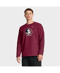 Nike Men's Garnet Florida State Seminoles 2025 Sideline Coach Performance Long Sleeve T-Shirt
