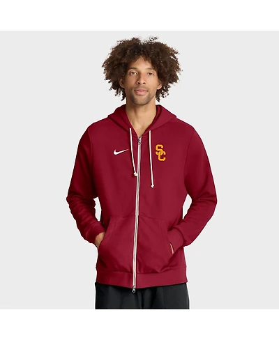 Nike Men's Cardinal Usc Trojans 2025 Sideline Standard Issue Dri-fit Full-Zip Hoodie