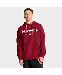 Jordan Men's Crimson Oklahoma Sooners 2025 Sideline Standard Issue Dri-fit Hoodie