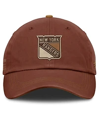 Fanatics Men's Brown New York Rangers Fall Leaves Timber Adjustable Hat