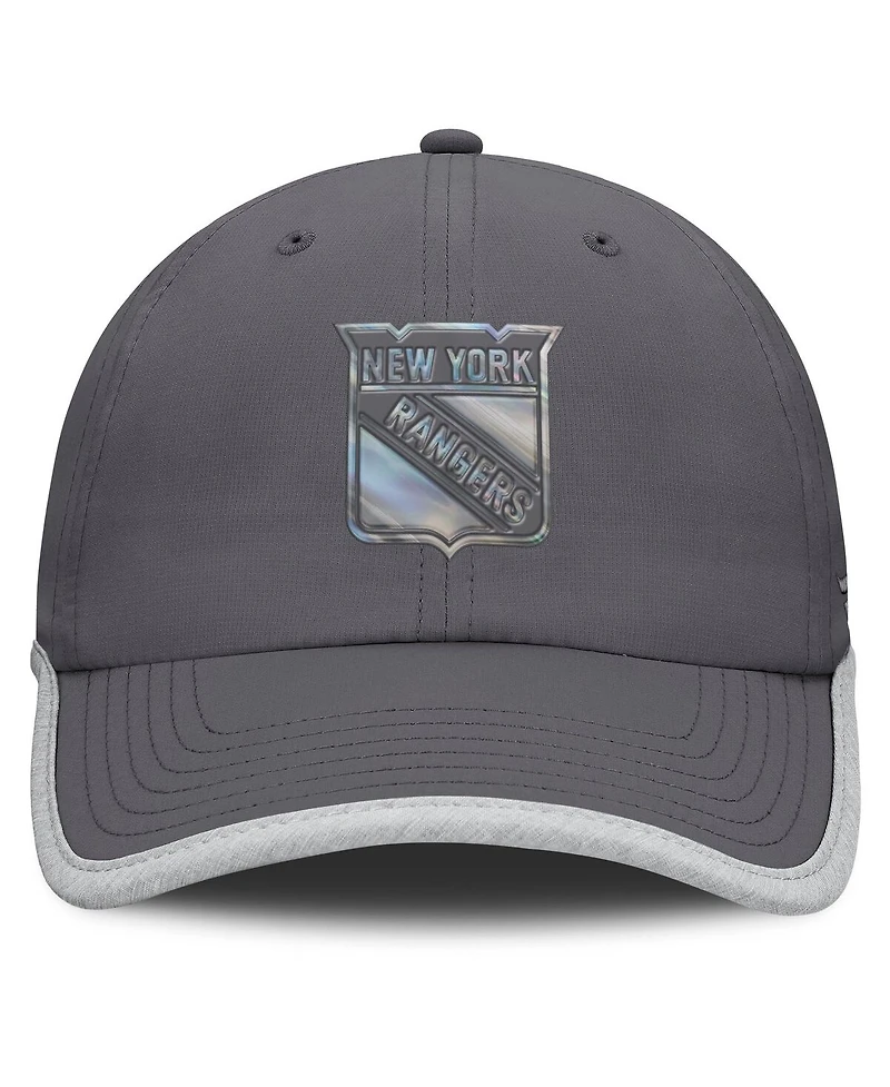 Fanatics Women's Charcoal New York Rangers Fundamental Reflector Adjustable Hat