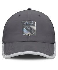 Fanatics Women's Charcoal New York Rangers Fundamental Reflector Adjustable Hat